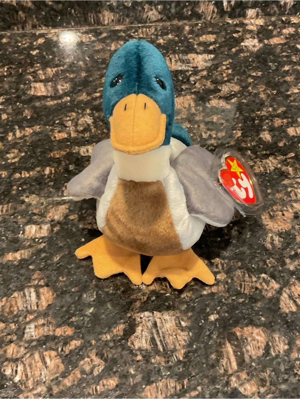 TY Plush Mallard Duck Toy Vintage
